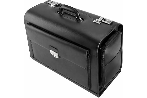 ALASSIO Pilotväska, svart, 49 cm x 24 cm x 35 cm, pilotväska