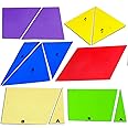 SquareDrop Parallelogram Kit - Mathematics - Geometry Brain Boosting Mathematical Activities for Age 5+ Years Old Kids - Do It Yourself Mathematics Activity Kit