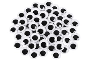 KIDS B CRAFTY Googly Eyes Self Adhesive – 100 Stick On Eyes 20mm for Kids Crafts, DIY Projects, Scrapbooking & Card Making
