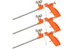 Asfrode 3 pistolety piankowe, pianka poliuretanowa, pistolet z metalu, profesjonalny pistolet dozujący z uchwytem z tworzywa sztucznego, dla profesjonalistów, majsterkowiczów, do uszczelniania