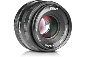Meike Lente de Enfoque Manual de Apertura Grande F1.4 de 35 mm para Micro Cuatro Tercios M43 Compatible con cámaras sin Espejo Olympus y Panasonic y BMPCC GH6 OM-1