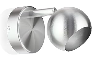 ledscom.de Plafonnier/Applique TAURI, inox mat, 1x GU10 max. 25W