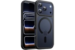 ‎JETECH JETech Etui Magnetyczne dla iPhone 17 Pro 6,3 Cala Kompatybilne z MagSafe, Półprzezroczysty Matowe Tył Szczupły Minimalistyczne Odporne na Wstrząsy Osłona Telefon (Czarny)