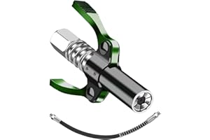 MHYMX Fettpresse Mundstück, Doppelgriff G Coupler mit 30cm Fettpresse Schlauch Hochdruck Fettpresse Schmiernippel Aufsatz Fettpresse Adapter für Alle Arten Von Fettpressen