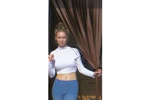 HOLLAND PLASTICS Heavy Duty Bug Blind,Strip Blind/Fly Blind-80cm wide (Standard UK door width)- Complete with self adhesive fitting hooks for uPVC Door frames- (CHOCOLATE)