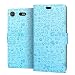 Produktbild Xperia XZ1 Compact Hülle RIFFUE® Premium Kunst PU Leder Tasche im Bookstyle Klapphülle mit Weiche Silikon Handyhalter Lederhülle für Sony Xperia XZ1 Compact (4.6 Zoll) Brieftasche - Blau