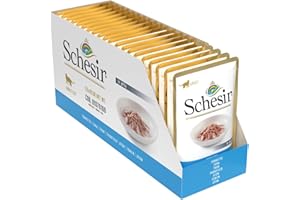 Schesir Cat Jelly tuńczyk, karma dla kotów mokra galaretka, 20 worków x 85 g