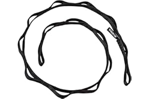 BigCheer Daisy Chain légère et durable,chaîne en marguerite de 120 cm,Chaine de securité, polyvalente pour l'escalade, le yoga aérien et la salle de sport - Chaîne de sécurité solide (noir)