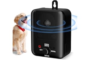 SOLITUZURODE Anti-Bell-Gerät für Hunde,Hund Bellen Abschreckung Geräte mit 3 einstellbaren Ebene,33FT Bereich Hund Bellen Abschreckung Barke Box für Indoor Outdoor,Hund Bellen Schalldämpfer sicher für Mensch/Hund