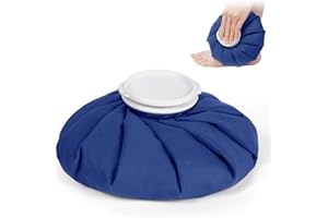 AOOWU Borsa Del Ghiaccio, 9in Sacchetto Di Ghiaccio Riutilizzabile, Borsa Ghiaccio Ginocchio Elastico e Traspirante, Terapia Calda e Fredda, Pacco Freddo per la Riduzione del Gonfiore di Lesioni