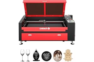 OMTech 100W Macchina per Incisione Laser CO2 600x1000mm Incisore Laser con Autofocus Pannello di Controllo Aria Assistita RDWorks Incisore con Taglio Laser industriale per Legno Vetro Acrilico