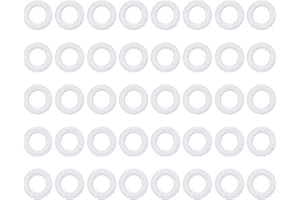 UHATa Silicone Rubber O Ring 6mm ID, 11mm OD, 2.4mm Width VMQ Washer Gasket Sealing-Applications for Pressure Washer Plumbing Sealing-[Qty 40 White]