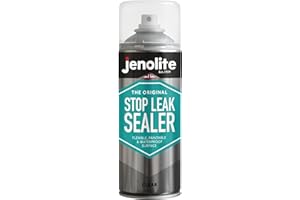 JENOLITE Stop Leak Sealer Spray, wodoodporny uszczelniacz, wypełniania, uszczelnia i zatrzymuje wycieki, przezroczysty, 400 ml