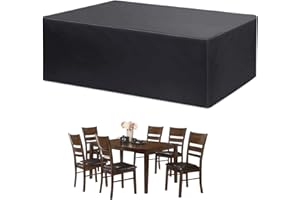 Tepsmigo Copertura per Mobili da Giardino, Telo Impermeabile, Telo Copritutto, Telo, Protezione per Esterni da Esterni Resistente ai Lavori Pesanti (230 * 165 * 80cm)