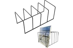 Orimommth Vinyl Record Storage Metal Record Display Shelf Turntable Storage Shelf Display Up to 50 LP Albums CDs Exhibit Stand Holder for Office Desktop Decor