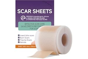 PAULINE CY Narbenpflaster,Silicone Scar Tape,Silikonpflaster Für Narben,Silikon Narbenpflaster,Wiederverwendbares Silikon Narbenpflaster,Sicher und Effektiv(4cmx150cm Rolle)