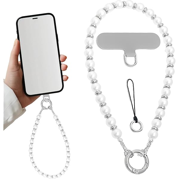 Cinturino Da Polso In Macramè Per Telefono | 2 Pezzi Con Linguetta | Boho Antismarrimento Per Cellulare - 3