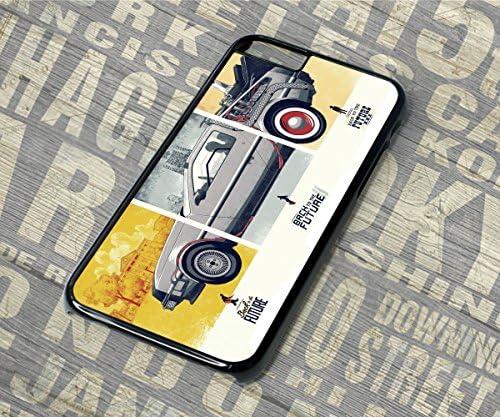 Back To The Future Trilogy BTTF101 Phone Case Protective Phone Case Cover For Iphone 4 4S 5 5S SE 5C 6 6S 7 Plus (Iphone 5-5S/SE, BLACK RIM)