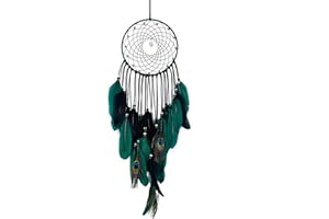 CBEI Dream Catcher,Handmade LED Dream Catchers for Bedroom Hanging Decorations Ornaments Craft for Girl Bedroom Accessories Blessing Gift(Grey)