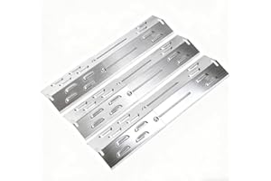 GFTIME Universal Brennerabdeckung 29 bis 43cm Flammenverteiler Grill Ersatzteile für Jamestown, Charbroil, Landmann, Enders, Taino, Barbecook, Proficook, 3 Stück