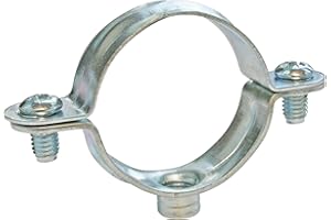 SOMATHERM FOR YOU, Collier de fixation simple en acier nickelé pour tube Ø32 mm - Sachet de 2 pièces - Solution économique pour la fixation de tubes rigides - Pratique et durable