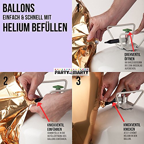 freelium® go – Helium / Ballongas To Go Flasche + 50x Ballonband - 2