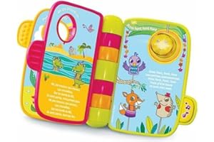 VTech - P'tit Livre Enchanté - Mes Premières Comptines, Livre Enfant Parlant et Musical dès 6 mois - Version FR