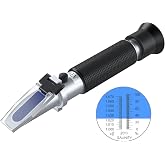 AUTOUTLET Salinity Refractometer, Handheld Refractometer Salt Level Meter | Dual Scale of 0-100 ppt Salinity and 1,000 to 1,0