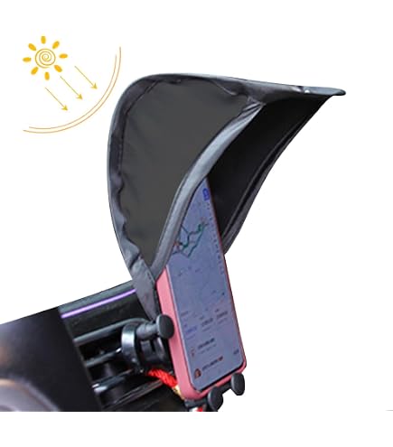 Parapluie Pour Téléphone Portable Avec Ventouse - Anti-reflets, Pour écran En Plein Soleil (plage, Voyage)
