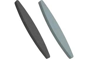 CXXTKCXXLC Pietra Affilare Professionale 2 Grane 180 e 240 Carburo di Silicio Coltelli Falce Cesoie Giardino