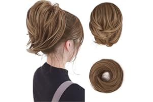 BARSDAR Extensión de Cola de Caballo, Pieza de Cabello Sintético Liso Extensiones de Cola de Caballo Totalmente Corta Accesorios de Cabello Elástico Fácil para Mujeres