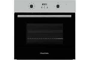 Russell Hobbs Electric Oven 70L 60cm Wide Built In 10 Oven Functions Electric Fan Oven Easy Clean Interior Stainless Steel RHEO7005SS