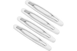 Lotsdonxia 4-Pack Car Door Edge Protectors Shock-Absorbing Bumper Strips for Enhanced Anti-Collision and Scratch Resistance (White)
