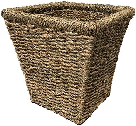 Pop-it-in-a-pelican Small seagrass waste paper basket or bathroom bin