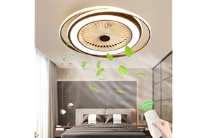42 Inch Plafondventilator Met Licht En Afstandsbediening Grote Ventilator Licht Voor Woonkamer Plafond 6 Snelheid Stille DC Plafondventilator Met Licht Zomer En Winter Omkeerbaar-Grijs|42in