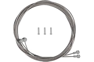 Vitel Cycles 2 X 2000mm Universal Bike Brake Inner Cable Wire for Shimano/Sram Road | Hybrid | Mountain Bike with 3 Cable Crimp Ends