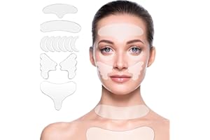ZQUKAMZ Neck Wrinkle Patches – Reusable Silicone Patches for Chest, Forehead, Under Eye, Neck, Nasolabial Folds – Anti Wrinkle Pads for Firming, Smoothing Fine Lines, Anti-Aging Skincare, 11 Pcs