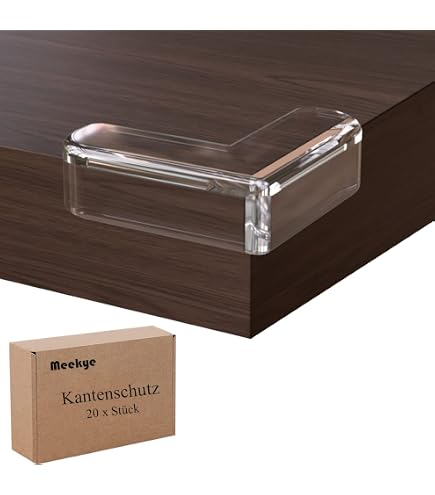 YouU Eckenschutz- 20 STK Shape Dreieckiges Glastisch-Eckenschutzkissen (6mm x 50mm) Baby