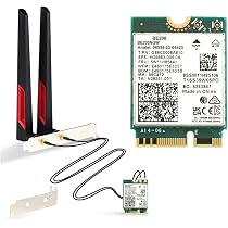 Carte WiFi 7 Intel BE200NGW - Bluetooth 5.4, 5800Mbps, M.2/NGFF, Compatible Windows/Linux