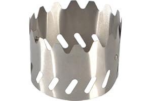 CHAKAE Stainless Steel Camping Alcohol Stove Windshield Screen With Wind-proof Plate Ultralight Rack