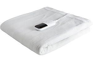‎SILVERGEAR Silvergear® Wärmeunterbett | Wärmebettunterlage aus Weichem Vlies | Mit 9 Temperaturstufen & 6 Minuten Aufwärmzeit | 150 x 80 cm | 65 W | Einfache Fixierung auf Bett und Matratze | Auto-Timer | Weiß