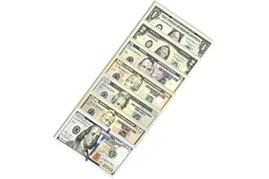 Krilucly 120 PCS Billets de Dollar, Argent Fictif Billets en Jouets, Prop Money, Faux Argent de Jeu, Billet Factice Dollars pour Accessoires de Cinéma, pour Les Enfants Qui Apprennent et Jouent