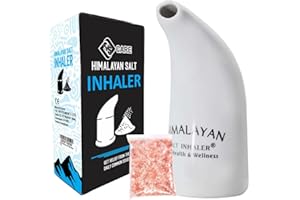 YSCARE Manual Himalayan Salt Inhaler Pipe Ceramic Filled with 100% Pure Himalayan Salt with Hygienic Health with 100 Gram Salt Free (1)