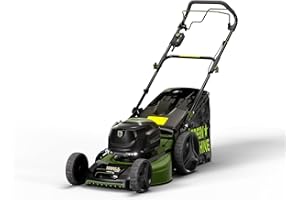 Green Machine Tagliaerba a Batteria, 62V 46cm 60L Autopropulso Deck in Acciaio Pieghevole con LED [SOLO STRUMENTO], Tagliaerba Elettrico Brushless SENZA Batteria e Caricabatterie