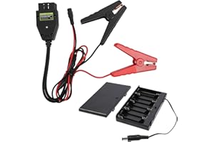 ‎MR CARTOOL MRCARTOOL OBD2 Fahrzeug-ECU-Notstromversorgungskabel mit Krokodilklemme, 2 IN 1 KFZ Memory Saver mit Clip und OBD II, Fahrzeug ECU Notstromkabel 12V für Auto-Batterie-Ersatz und Schutz von ECU-Daten