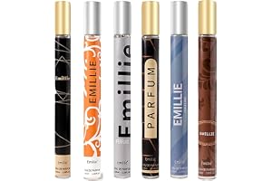 Parfym herrset 6 x 35 ml Eau de Parfum herr presentset långvarig män parfym med träig, citrus, oud, bergamott och mysk, doftset för vardag, födelsedag, jul, alla hjärtans dag