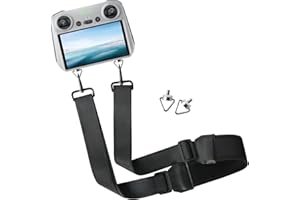 CORPOWER DJI Mini 3 Pro RC Controller pasek wysokiej jakości nylonowy pleciony obroża, regulowana smycz do DJI Mini 3 Pro RC/Mavic 3 RC akcesoria do drona (z śrubą ze stopu aluminium CNC)