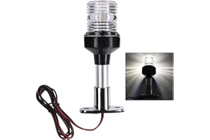 Geloo Lampe de navigation,Feu de Signalisation de Voile,Lumière Marine de Bateau,LED Marine Lampe de navigation pour bateau de mer 4000 ~ 4500 K