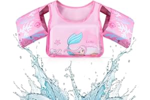 VCUMTER Brassard Piscine Enfant, Gilet Natation Bébé, Gilet Natation Enfant, Brassard Enfant, Brassard Bebe de Flottement Aides, Gilet de Natation pour Enfants Garçons Filles de 2 à 6 Ans,14 à 25 kg