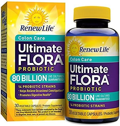 Renew Life Ultimate Flora 80 Billion Capsules - 30s (4 Pack Bundle)